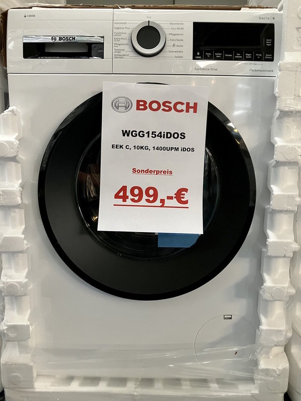 Bosch Serie | 6 Waschmaschine WGG154iDOS, Frontlader, 10 kg